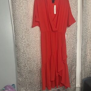 Elegant Red Women's Dress